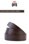 Men's Belt - 100% Genuine Buffalo Leather, Brown, Oval Box, Gift Dowry Holder - 5