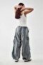 Grey-Blue Oversize Cargo Pocket Trousers - 2