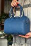 Petrol Color - 26 cm - 20 cm - 16 cm Women's Shoulder Bag Handmade Saddle Stitched 4085-as