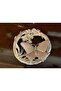 7 cm Diameter Metal Lid - Glass Bowl with Butterfly Figure - 3