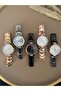 Metal simple elegant women's wrist watch BRACELET - 4