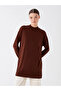 Half Turtleneck Plain Long Sleeve Women's Knitwear Tunic (W3)