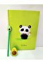 PANDA SCHOOL - MEMORY- ANI DAILY NOTEBOOK - AVACADO GEL PENCIL - AVACADO PENCILER SCHOOL SET