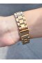 Luxury Women's Wristwatch with Roman Numbers and Stones - 3