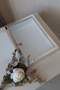 الاتجاه الجديد 25x35 سم إطار تصميم وردة عميقة فضية بدون LED!إطار ذاكرة صندوق الورد!مجهول - 2