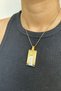 316L REAL STEEL GOLD YELLOW ZODIAC HOROSCOPE NECKLACE WOMEN MEN'S TABLET MEDALION NECKLACE UNTARKEN - 3