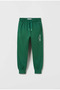 Unisex Contrast Color Blocked and Text Detailed Children's Top and Bottom Tracksuit - 3