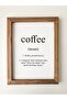 Coffee Corner Coffee Noun Wooden Frame