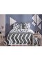 Rain Gray Youth Fashion Pique Set with Single Elastic 160 Cm X 230 Cm