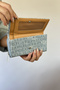 Large Size Horizontal Model Zippered and Covered Women's Wallet Suitable for Daily Use 01 denim blue - 4