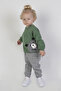 Baby Boy & Child Three Thread Fabric Thick Knitted Basic Bottom Top Tracksuit Set - 4