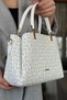 White Color 5 Compartment Women's Hand and Shoulder Bag Fast Shipping Quality Product 2120 - 4