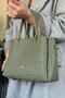 Green Color 5 Compartment Women's Hand and Shoulder Bag Fast Shipping Quality Product 2120 - 5