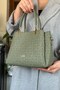 Green Color 5 Compartment Women's Hand and Shoulder Bag Fast Shipping Quality Product 2120 - 4