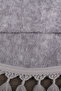 Nova Gray Round 100x100 Cm Pompom Fringed Non-Slip Base Machine Washable Bath Mat - 5