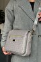 Gray Color 5 Compartment Women's Shoulder Bag 29cm 20 cm 10 cm 2068 - 3