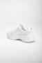 women's sports thick-soled white shoes - 5