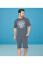 Ribbed Oversize Men's Capri Set