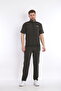 Men's Khaki Sports Lycra Summer Short Sleeve Set