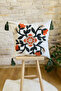 Punch Embroidered Single Decorative Special Design Throw Pillow Cover (panch)