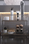 Counter Top Shelf 2 Tiers Bathroom Organizer Kitchen Organizer Spice Rack - 4