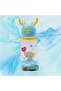 Pastel Blue Deer Figured 500 ml Children's Water Bottle with Straw and Carrying Strap - 2