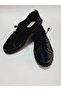 Inside and Outside 100% Genuine Leather Rubber Laced Casual Black Color Shoes