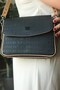Black Taba Color Long Strap 5 Compartment Special Series Women's Crossbody Messenger Shoulder Bag 4063 - Jp -Gzd- - 2