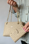 Gold Yellow Chain 4 Compartment Women's Shoulder Bag 2181 Kum Combination - 2