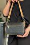 Medium Size 2 Straps 5 Compartments Women's Shoulder Bag Suitable for Daily Use 23Cm-14Cm 4090-Gd -Gzd- - 5
