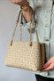 Gold Yellow Chain 4 Compartment Women's Shoulder Bag 2181 Kum Combination - 5