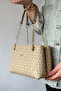 Gold Yellow Chain 4 Compartment Women's Shoulder Bag 2181 Kum Combination - 4