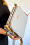 Medium Size 3 Compartment 5 Compartment Women's Crossbody Bag 29 X 21 cm 4022 Gray Combination -Gzd- - 2