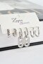 Women's Vip Series Zircon Stone Mixed Figured 6-Piece Earring Set
