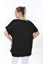 CLOVER PRINTED OVERSIZED PLUS SIZE WOMEN'S T-SHIRT - 2