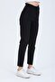 Black High Waist Large Size Elastic Waist Button Detailed Mom Jean Jeans - 4