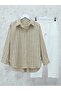 Long Buttoned Striped Shirt on the Back