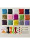 NO:26 MISİNE FİMO FRUIT BEADS 15 COLORS SAND BEADS JEWELRY MAKING SET AND HOBBY MATERIALS