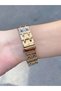 Roman Numeral Zircon Stone Detailed Women's Wristwatch - 5