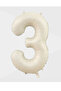 Cream Number Balloon Foil Heart Brown Shades Welcome Set - 3