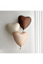 Cream Number Balloon Foil Heart Brown Shades Welcome Set - 3