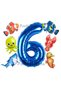 Ocean Animals 6 Year Old Birthday Balloon Set Sea Creatures Shark Octopus Red Fish Set