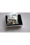 3-Piece Steel Earring Set with White Stone Ring Sallantli Sirius Star - 3