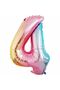 Number Foil Balloon Rainbow Number Balloon Color 4 Years Old Balloon 76 cm Number Balloon Flying Balloon Helium Balloon - 2