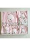 Baby Girl Powder Cotton Cute Rabbit 10-Piece Hospital Discharge and 4-Piece Bathrobe Set - 3