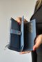 Large Size Horizontal Model Zippered and Covered Women's Wallet Suitable for Daily Use 1001 dark blue - 6