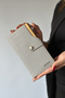 Large Size Horizontal Model Zippered and Covered Women's Wallet Suitable for Daily Use 1001 gray - 3