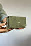 Large Size Horizontal Model Zippered and Covered Women's Wallet Suitable for Daily Use 01 green - 2