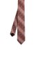 Orange Patterned Micro Casual Tie - 3