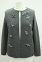 Steel Knit Special Design Wool Knitwear Cardigan with Insect Accessories - 3